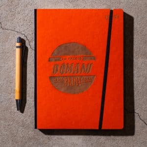 Taccuino Large "Lo faccio domani come prima cosa" - Arancione