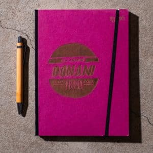 Taccuino Large "Lo faccio domani come prima cosa" - Fucsia